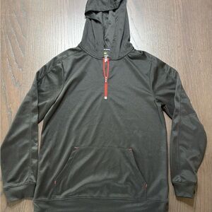 Tek Gear Black Hoodie with Crimson Highlights